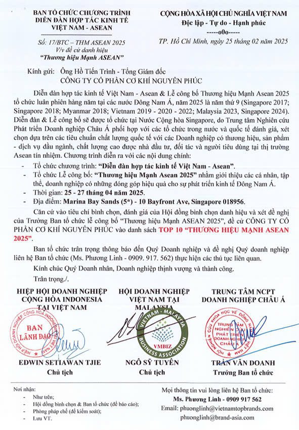 Top 10 thương hiệu mạnh ASEAN 2025