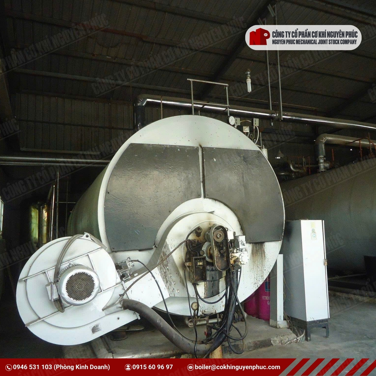 lò hơi đốt dầu gas