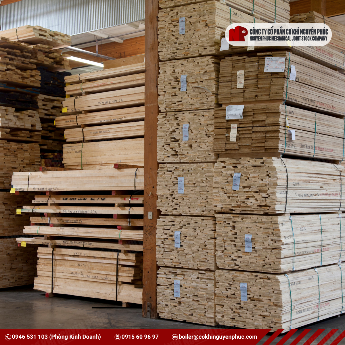 Ứng dụng lò hơi cho quy trình ép gỗ