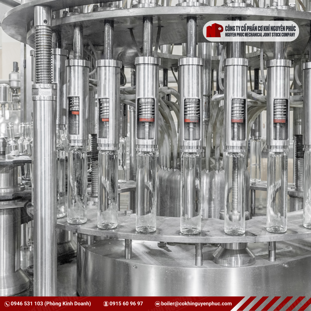 Ứng dụng lò hơi trong tiệt trùng chai